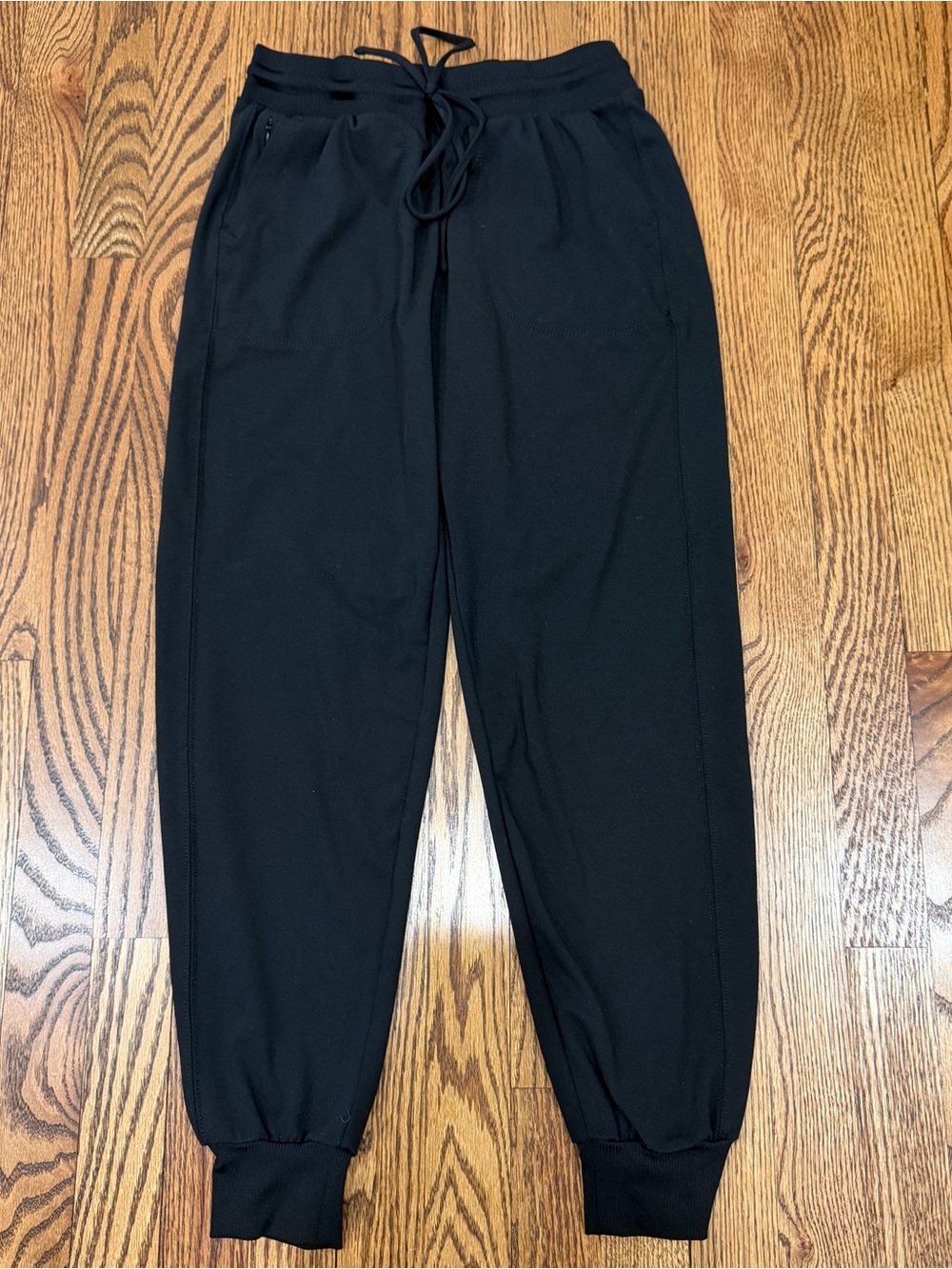 Rachel Zoe Black Jogger Pants Women Drawstring Elastic Waist Solid Regular Small